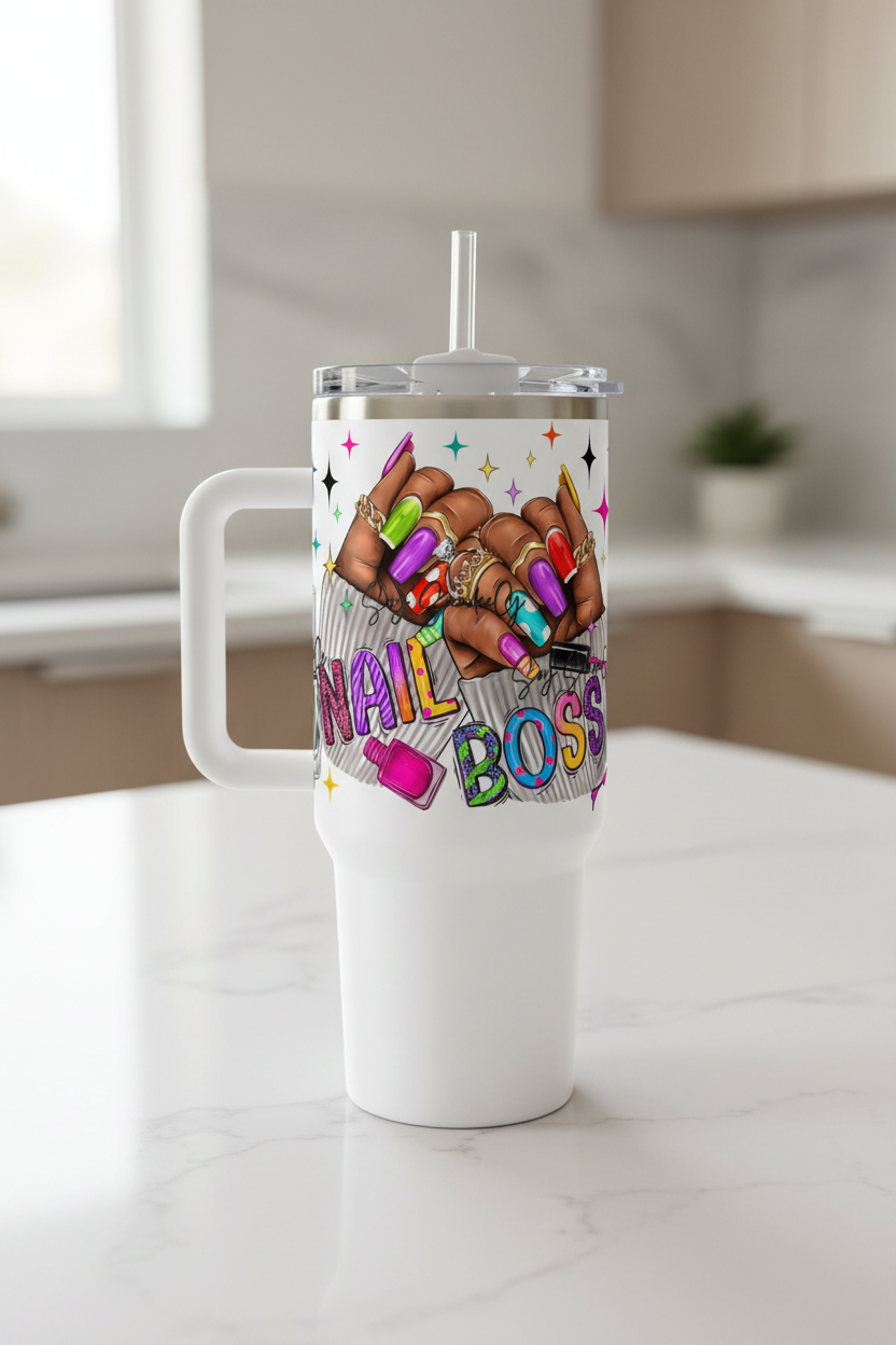 Nail Boss - UVDTF Wrap for cups/hard surfaces sticker
