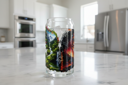 Water & Fire Wings - UVDTF Decal for cups/hard surfaces sticker