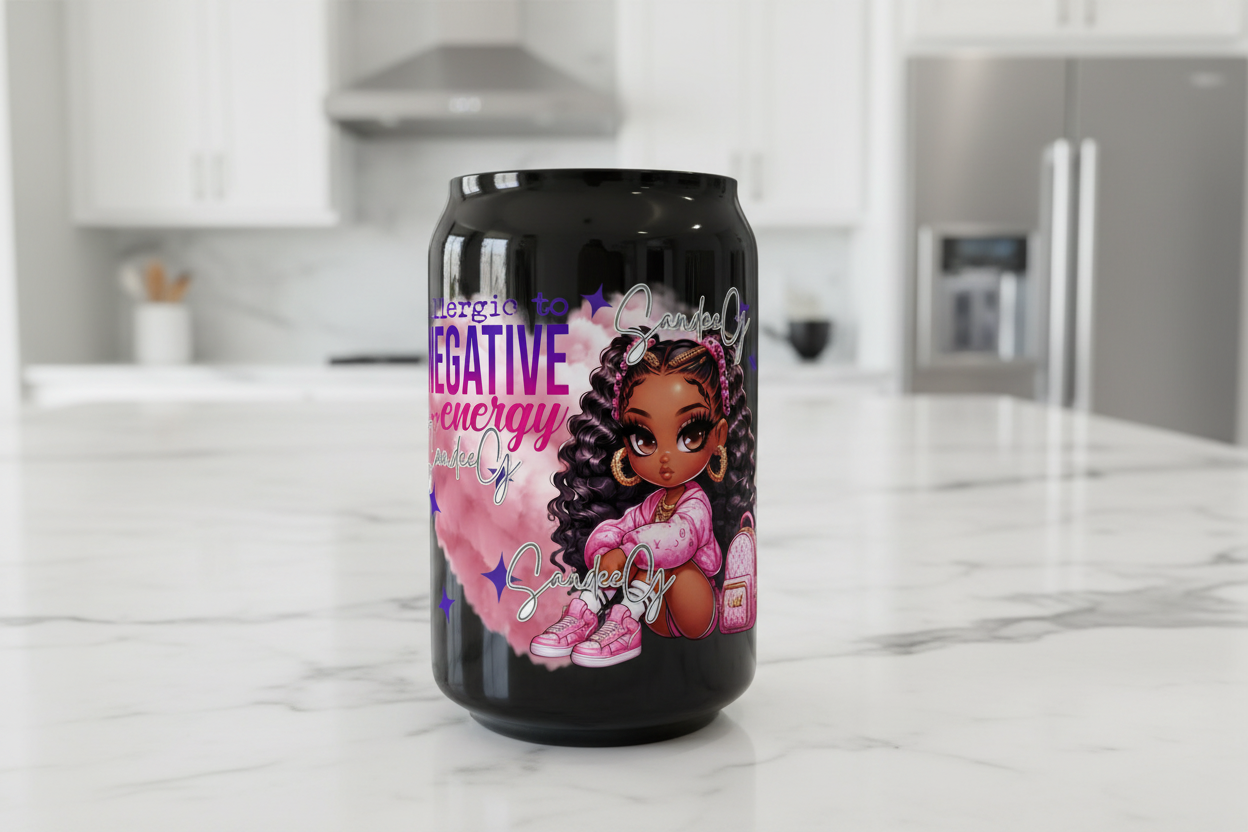 Allergic To Negative Energy - UVDTF Decal for cups/hard surfaces sticker