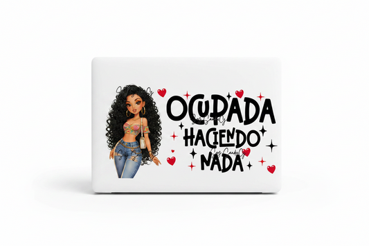 Ocupada Haciendo Nada - UVDTF Wrap for cups/hard surfaces sticker
