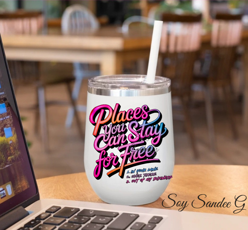 Colorful Places You Can Stay - UVDTF Decal for cups/hard surfaces sticker