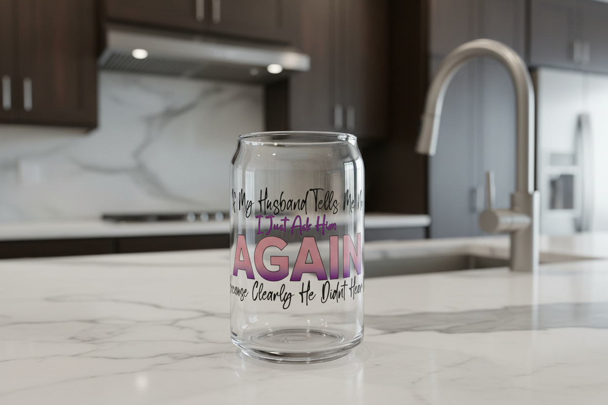 If My Husband Tells Me No... - UVDTF wrap for cups/hard surfaces sticker