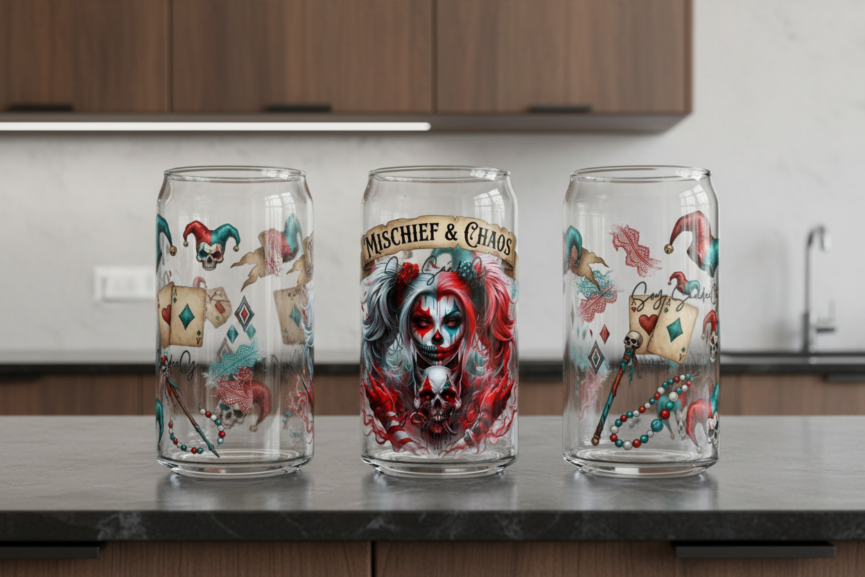 Mischief & Chaos - UVDTF Wrap for cups/hard surfaces sticker
