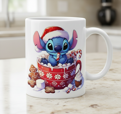 Adhesivo UVDTF con puntada en taza