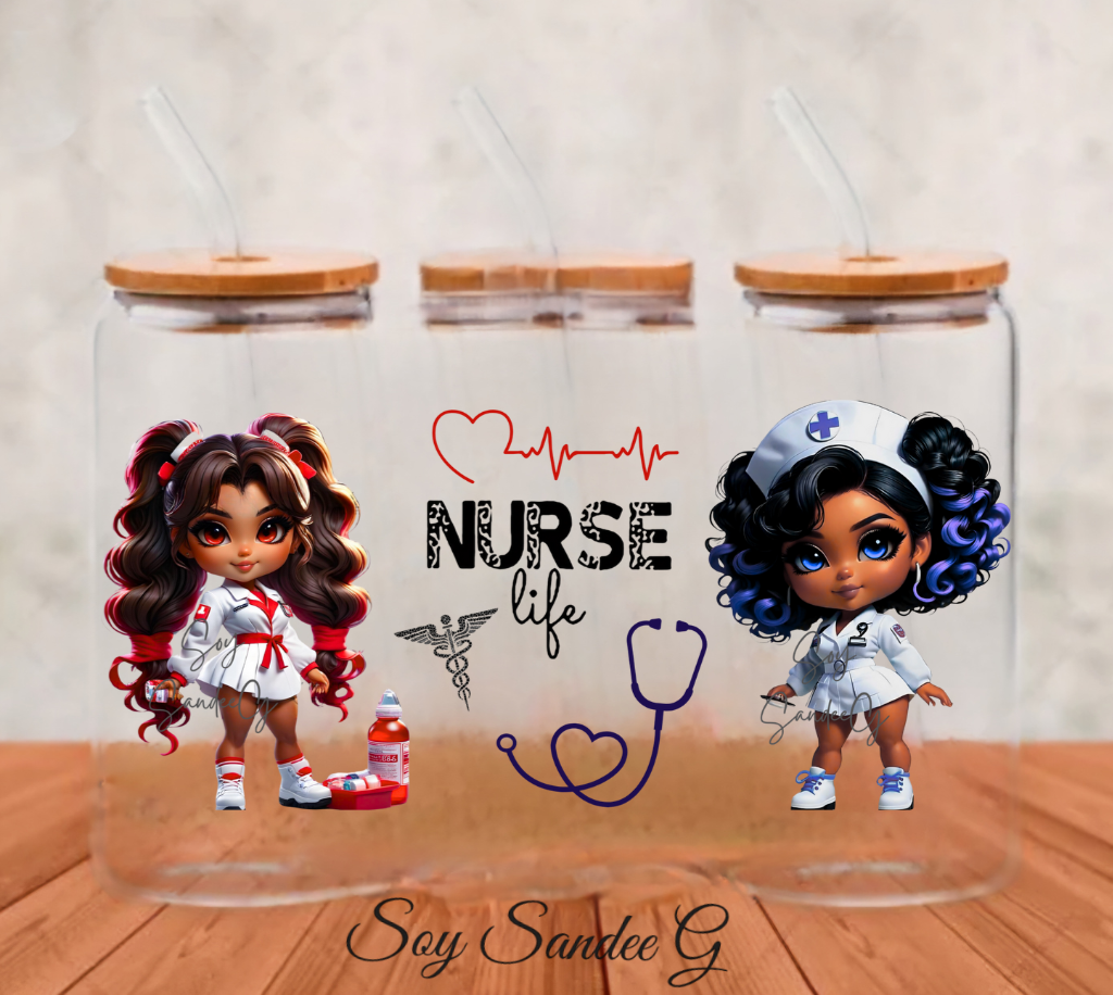 Nurse Life - UVDTF Wrap for cups/hard surfaces sticker