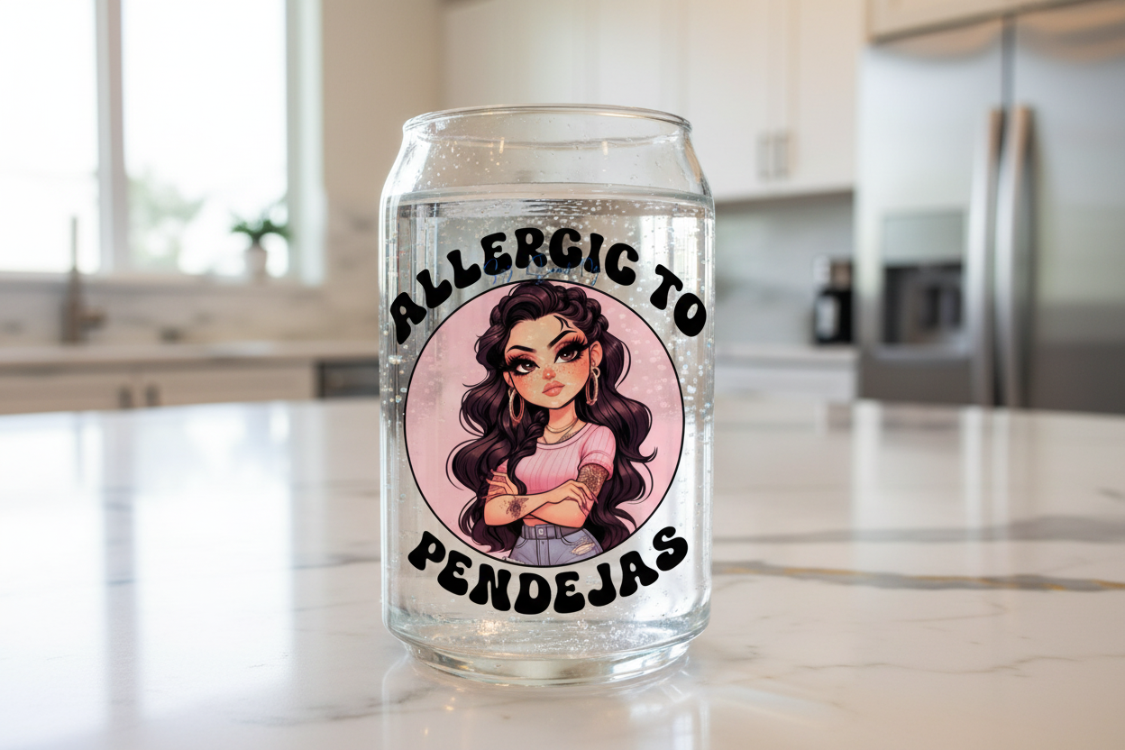 Allergic to Pendejas - UVDTF Decal for cups/hard surfaces sticker