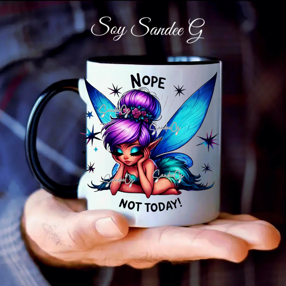 Nope Not Today Fairy - UVDTF Decal for cups/hard surfaces sticker