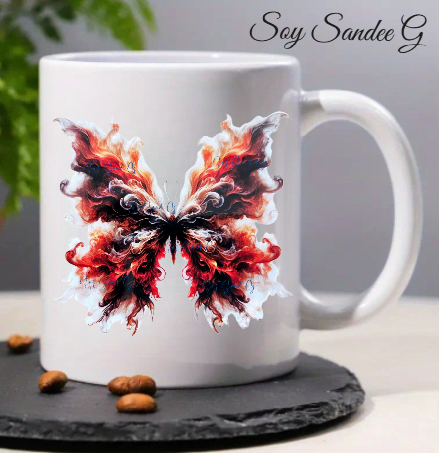 Smoke Butterfly #4 - UVDTF Decal for cups/hard surfaces sticker