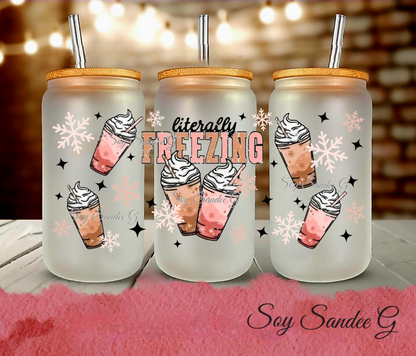 Literally Freezing - UVDTF Wrap for cups/hard surfaces sticker