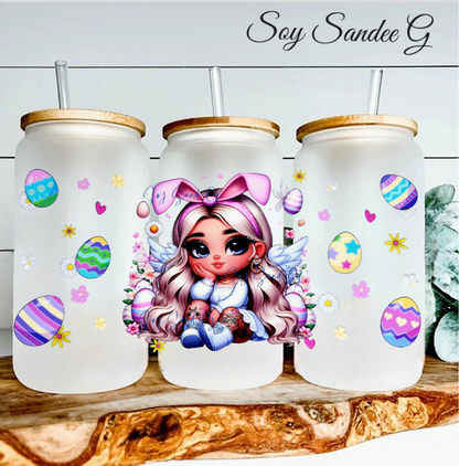 Blondy Easter Cutie - UVDTF Wrap for cups/hard surfaces sticker