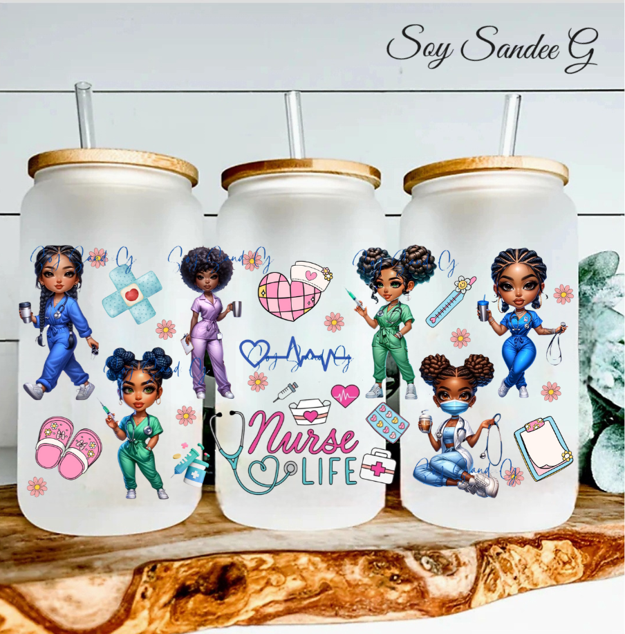 Pretty Nurse Life - UVDTF Wrap for cups/hard surfaces sticker