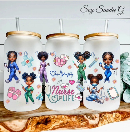 Pretty Nurse Life - UVDTF Wrap for cups/hard surfaces sticker