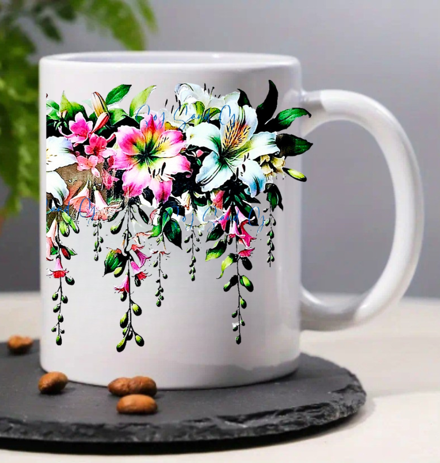 Flower Garland - UVDTF wrap for cups/hard surfaces