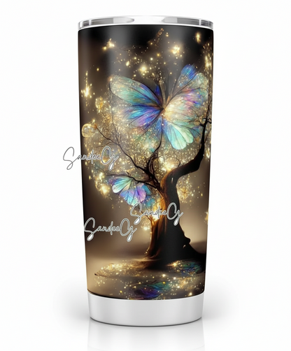 Calcomanía UVDTF de mariposa iridiscente