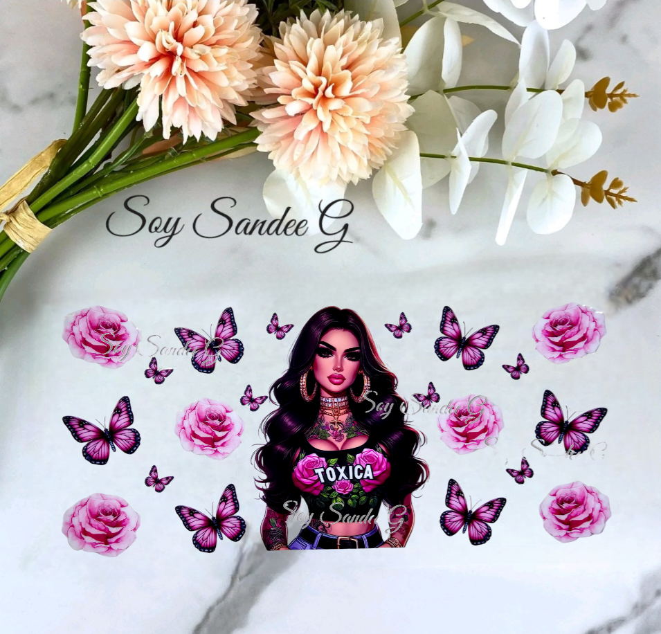 Tóxica Purple Diva - UVDTF Decal for cups/hard surfaces sticker