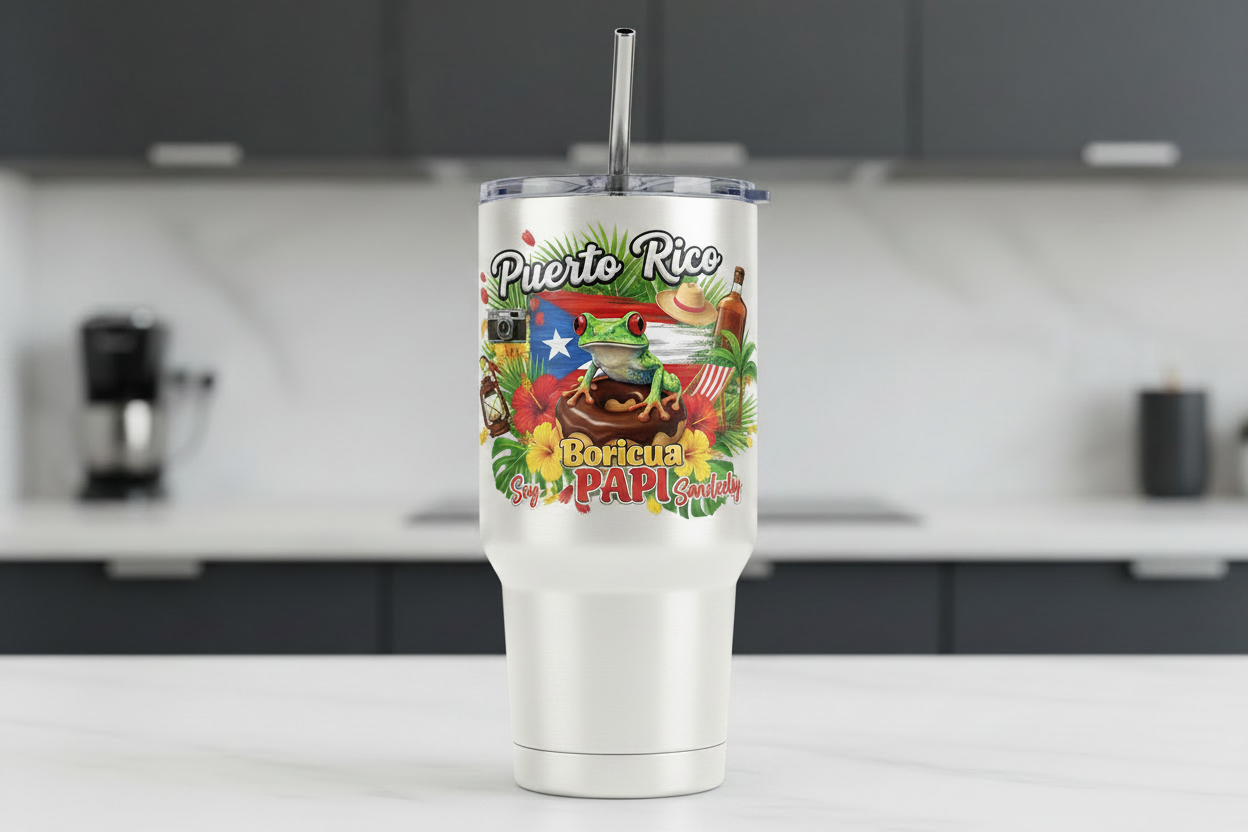 Boricua Papi - UVDTF Wrap for cups/hard surfaces sticker