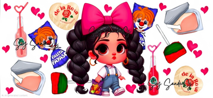 Paleta Payaso Cutie - UVDTF Wrap for cups/hard surfaces sticker