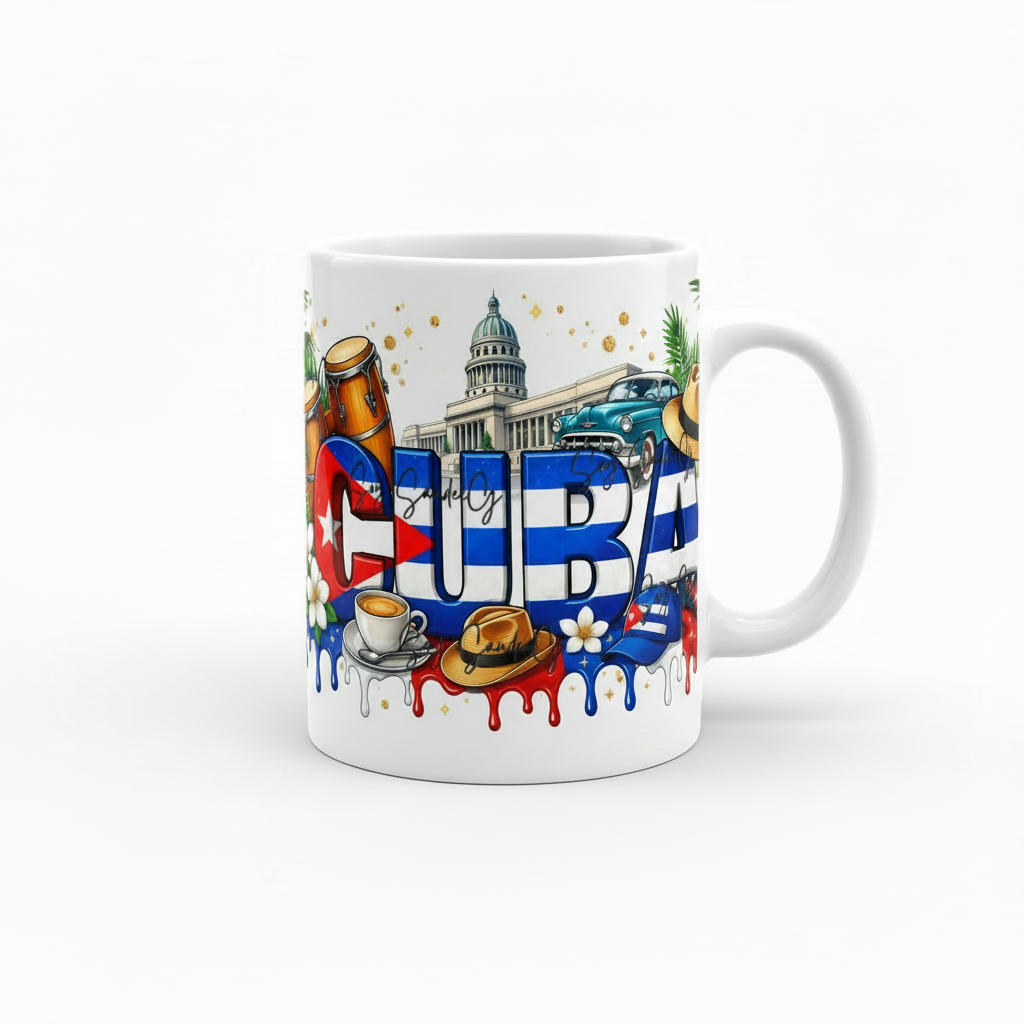 Cuba #2 - UVDTF Wrap for cups/hard surfaces sticker