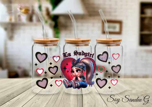 La Sadgirl - UVDTF Wrap for cups/hard surfaces sticker