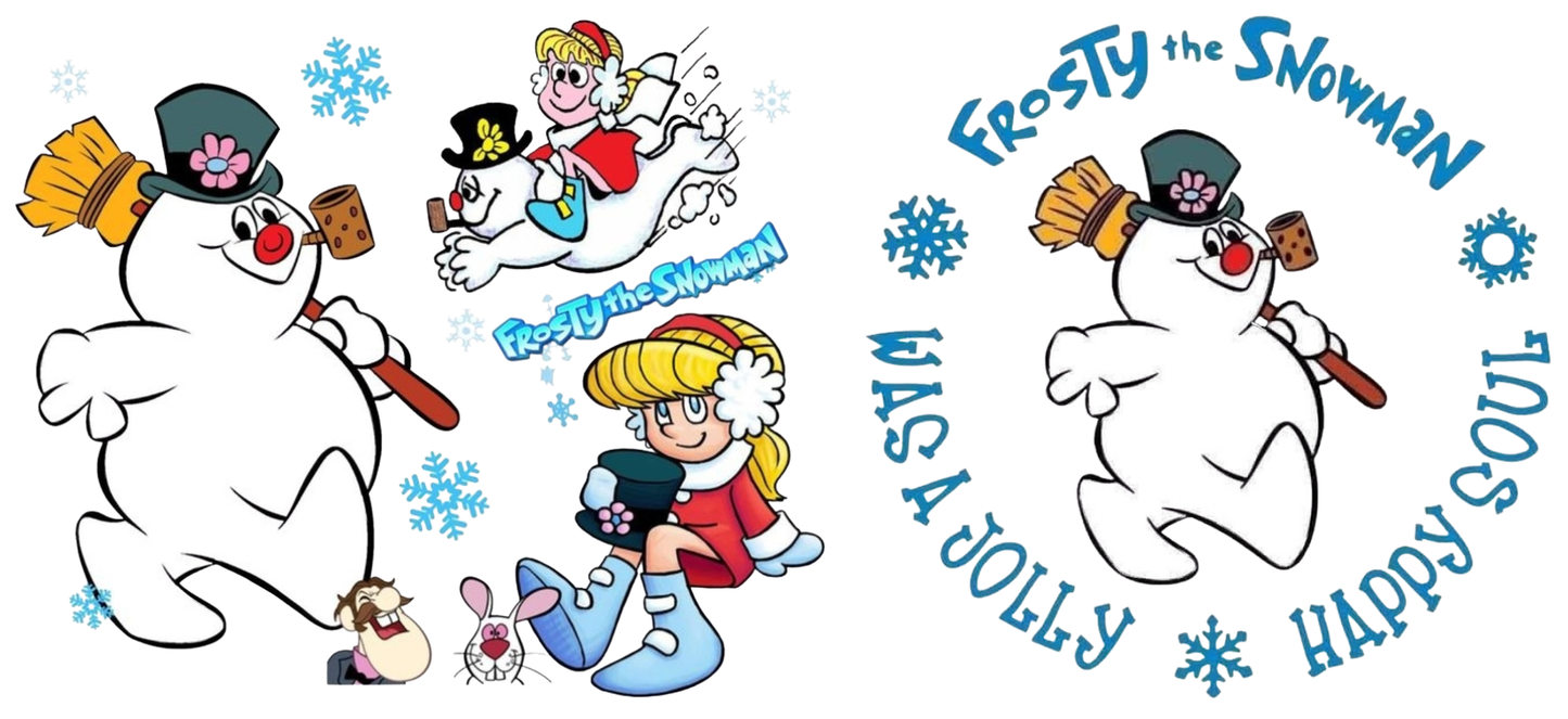 Frosty the Snowman - UVDTF Wrap for cups/hard surfaces sticker