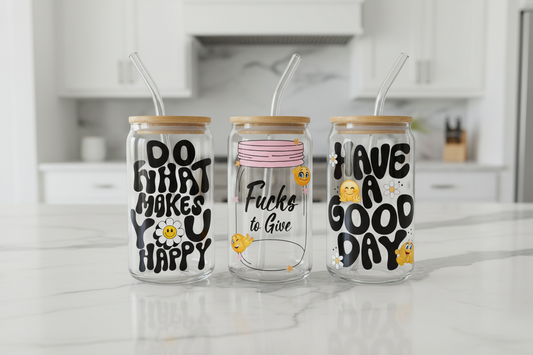 Do What Makes You Happy - UVDTF Wrap for cups/hard surfaces sticker