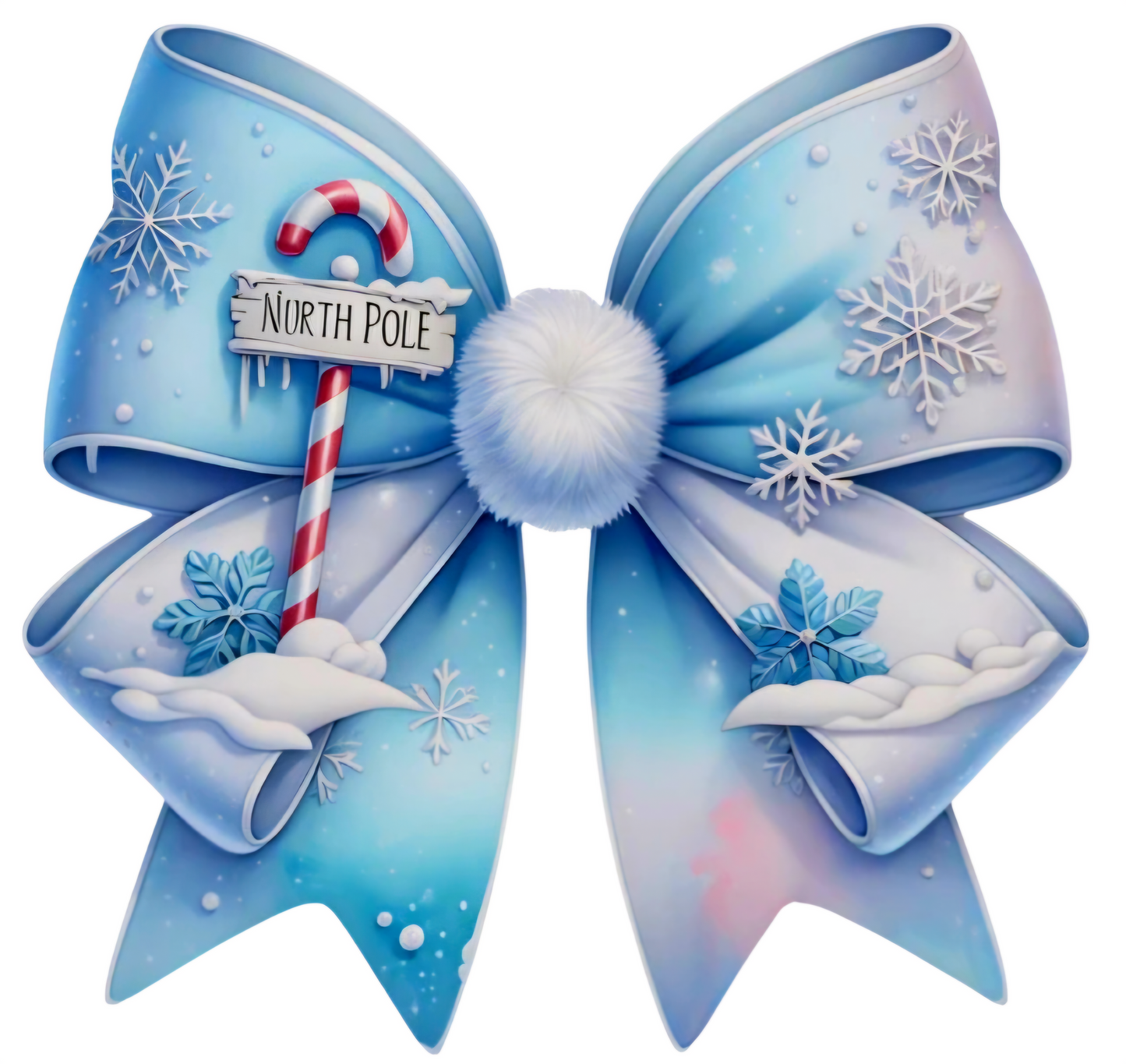 North Pole Coquette Bow - UVDTF Decal