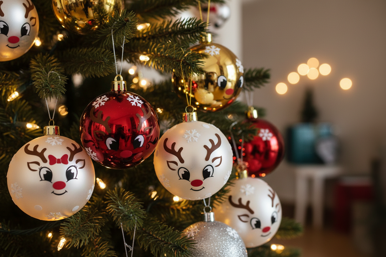 Caras de renos - Envoltura UVDTF