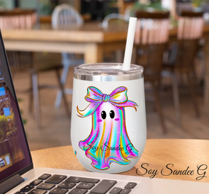 Iridescent Ghost - UVDTF Wrap for cups/hard surfaces sticker