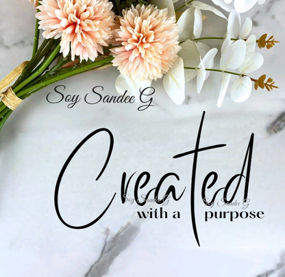 Created with a Purpose - UVDTF Decal for cups/hard surfaces sticker