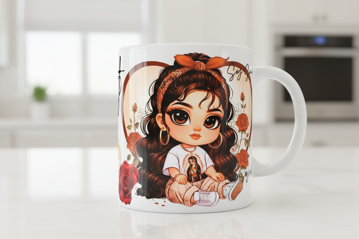 Envoltura Virgen de Guadalupe UVDTF