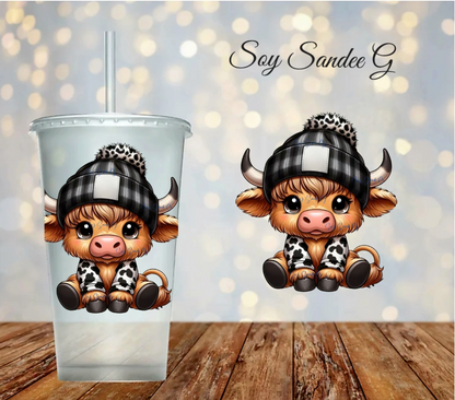 Beenie Cow - UVDTF Decal for cups/hard surfaces sticker