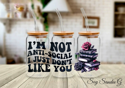 No soy antisocial. Envoltura UVDTF