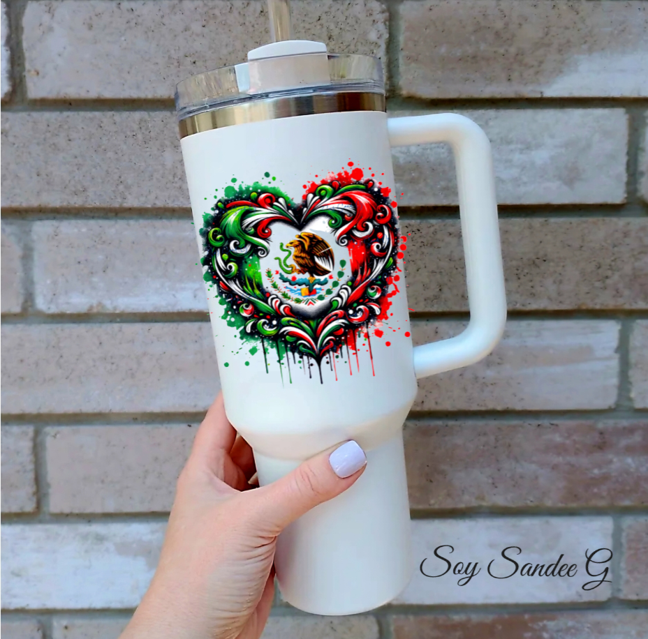 Mexican Heart - UVDTF Decal for cups/hard surfaces