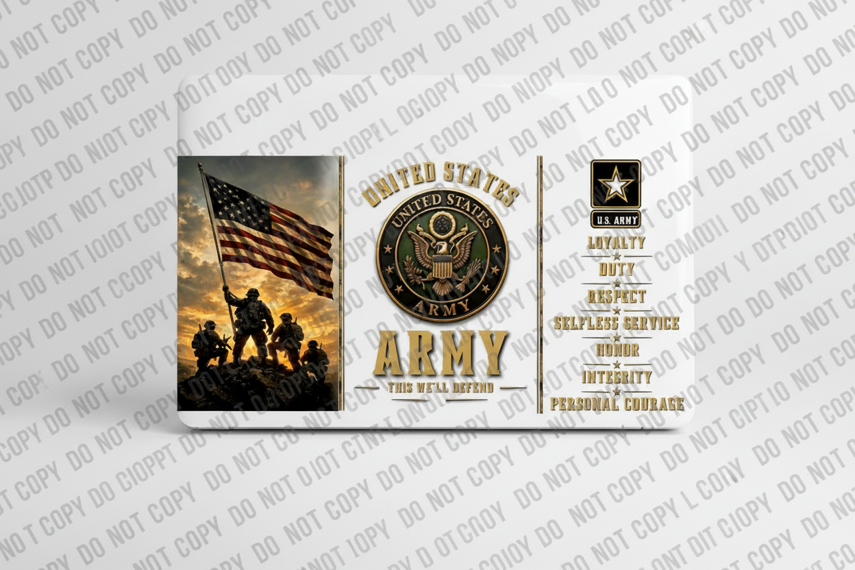 Army - UVDTF Wrap for cups/hard surfaces sticker