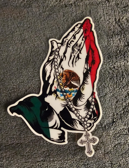 Mexican Praying Hands - UVDTF Small Decal for cups/hard surfaces