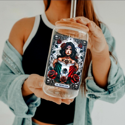 La Mexicana Tarot Card - UVDTF Decal for cups/hard surfaces sticker