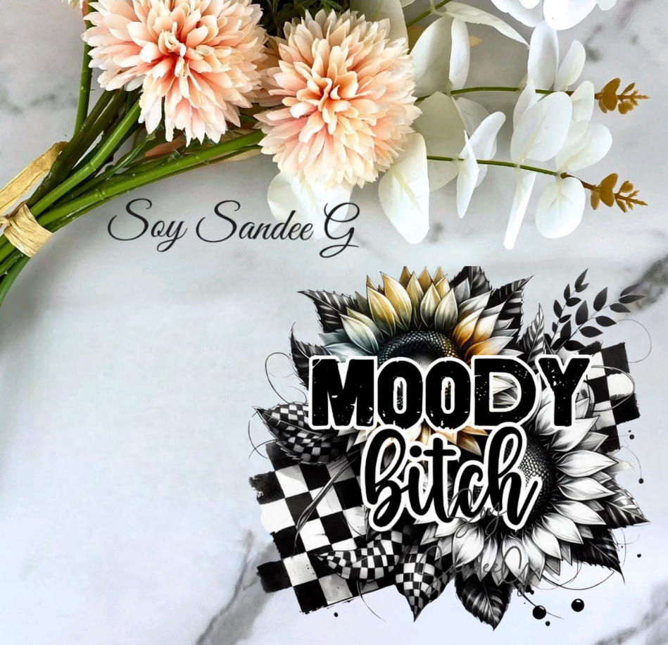 Moody Bitch - UVDTF Decal for cups/hard surfaces sticker