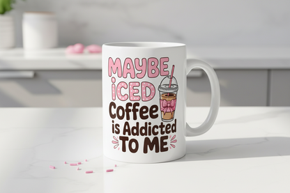 Maybe Iced Coffee - UVDTF Decal for cups/hard surfaces sticker