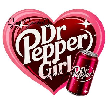 Dr. Pepper Girl - UVDTF Decal for cups/hard surfaces sticker