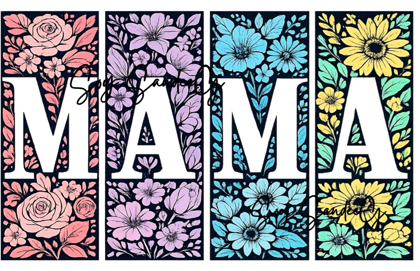 Flowered Mama - UVDTF Decal for cups/hard surfaces sticker