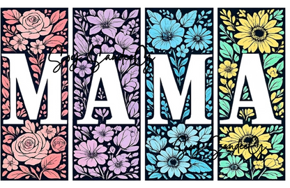Flowered Mama - UVDTF Decal for cups/hard surfaces sticker