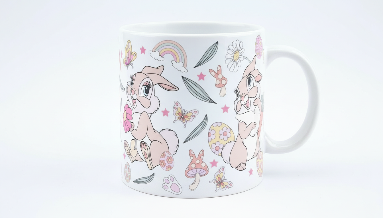 Bunny - UVDTF wrap for cups/hard surfaces sticker