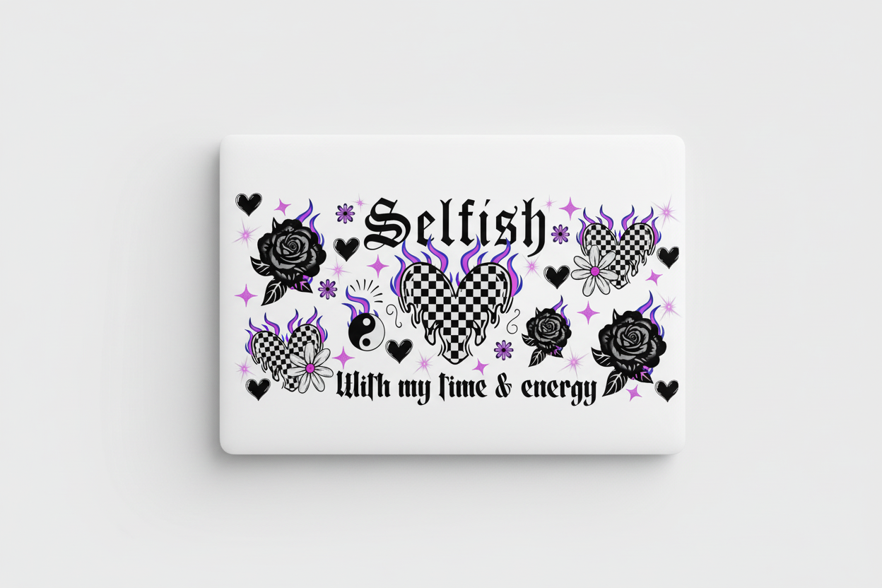 Selfish - UVDTF Wrap for cups/hard surfaces sticker
