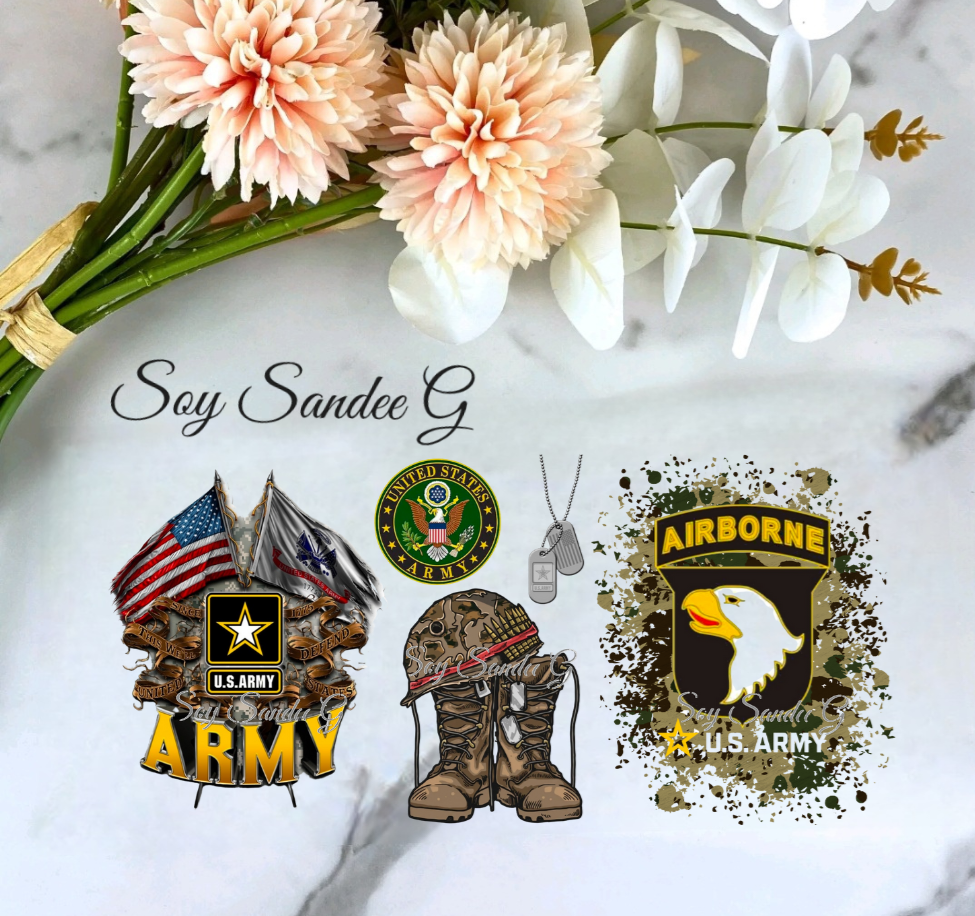 Army Airborne - UVDTF Wrap for cups/hard surfaces sticker