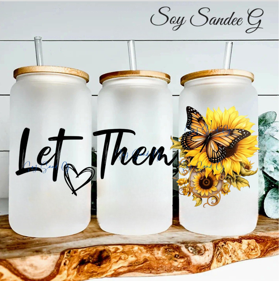 Let Them Yellow - UVDTF Wrap for cups/hard surfaces sticker