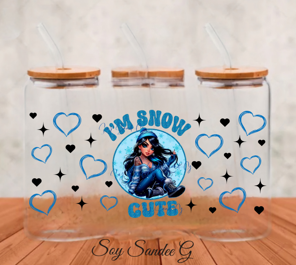 I'm Snow Cute - UVDTF Wrap for cups/hard surfaces sticker