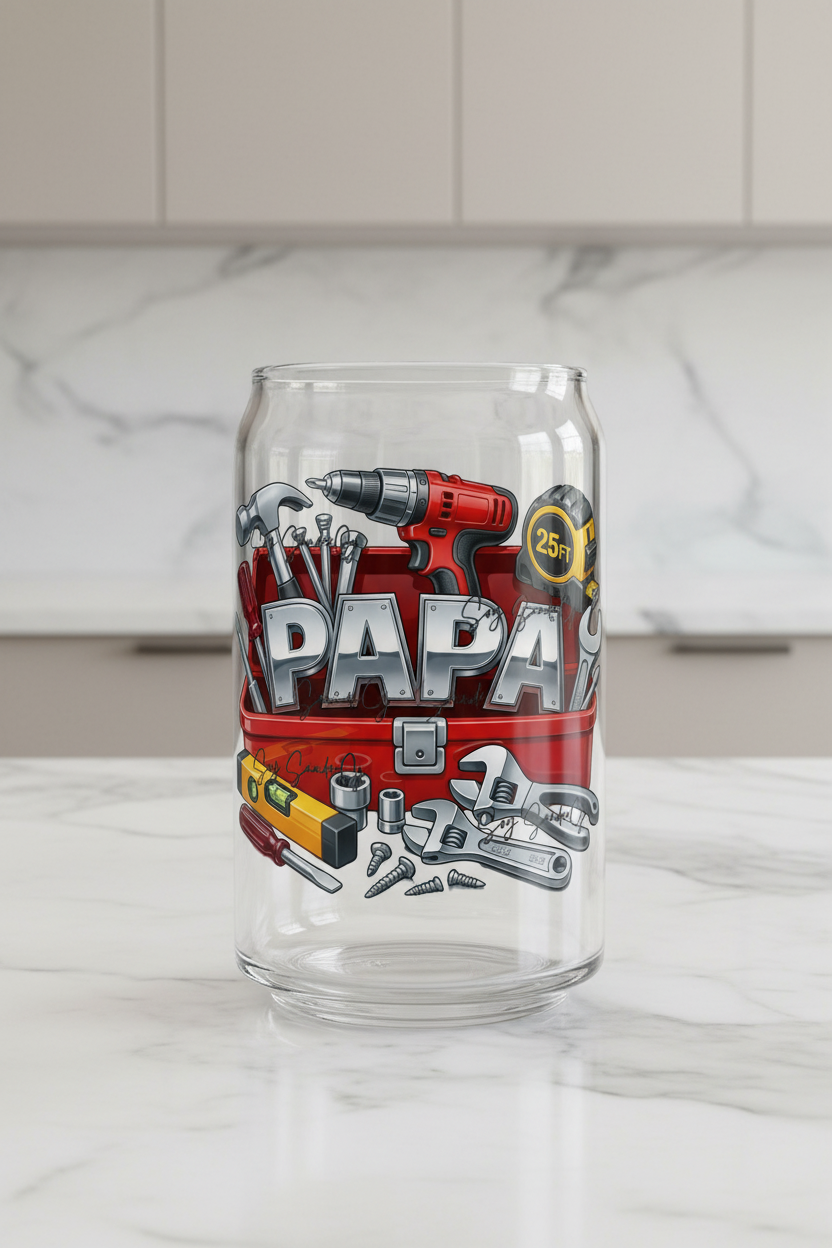 Papa (Dad) - UVDTF Decal for cup/hard surfaces sticker
