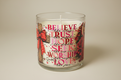 Red Bow Cross - UVDTF Wrap for cups/hard surfaces sticker