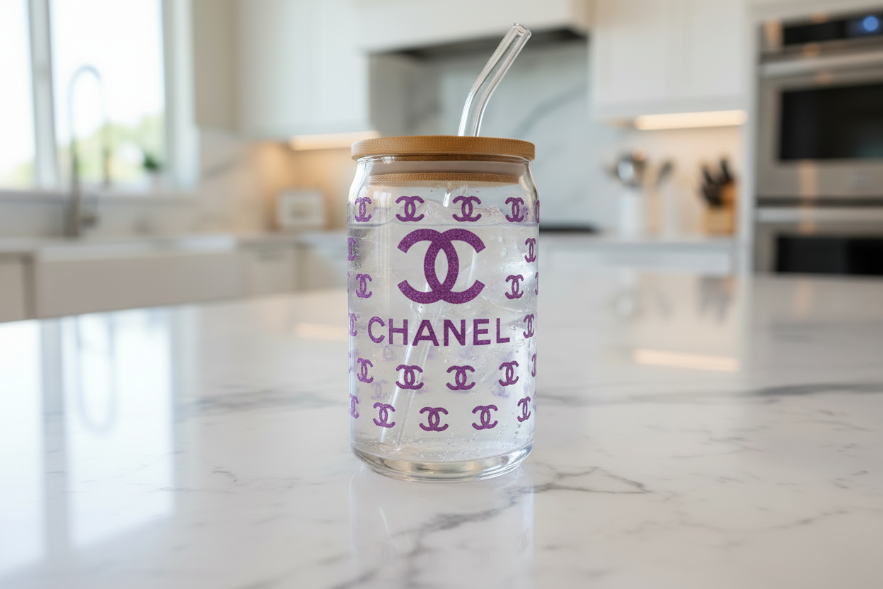 Abrigo UVDTF morado de Chanel