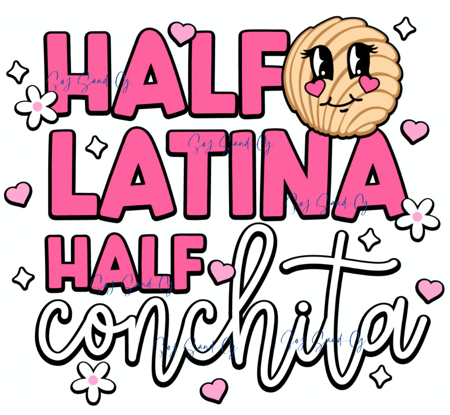 Half Latina Half Conchita - UVDTF Decal for cups/hard surfaces sticker